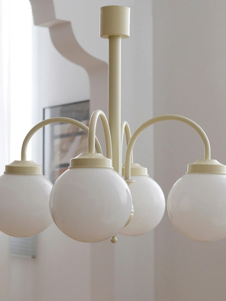 lustre en verre rétro pour un intérieur nordique élégant - vue 4 sur 8
