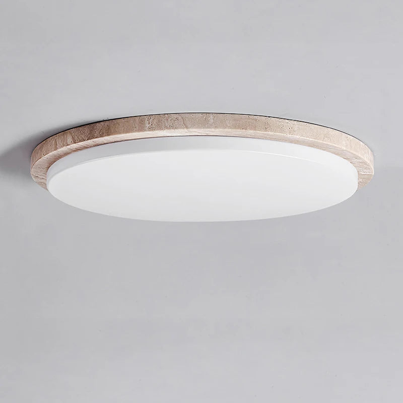 LED-Deckenleuchte Travertin Creme Modern Dekorativ für Wohnzimmer und Restaurant - vue 4 sur 6