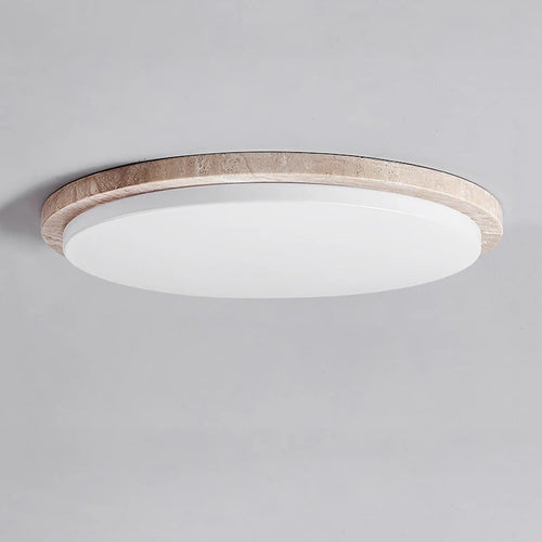 LED-Deckenleuchte Travertin-Stil Creme Modern Dekorativ für Wohnzimmer Flur Restaurant - vue 4 sur 6