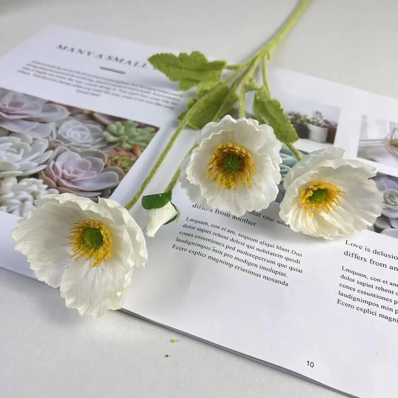 bouquet de fleurs artificielles en soie pour décorations diverses - vue 17 sur 19