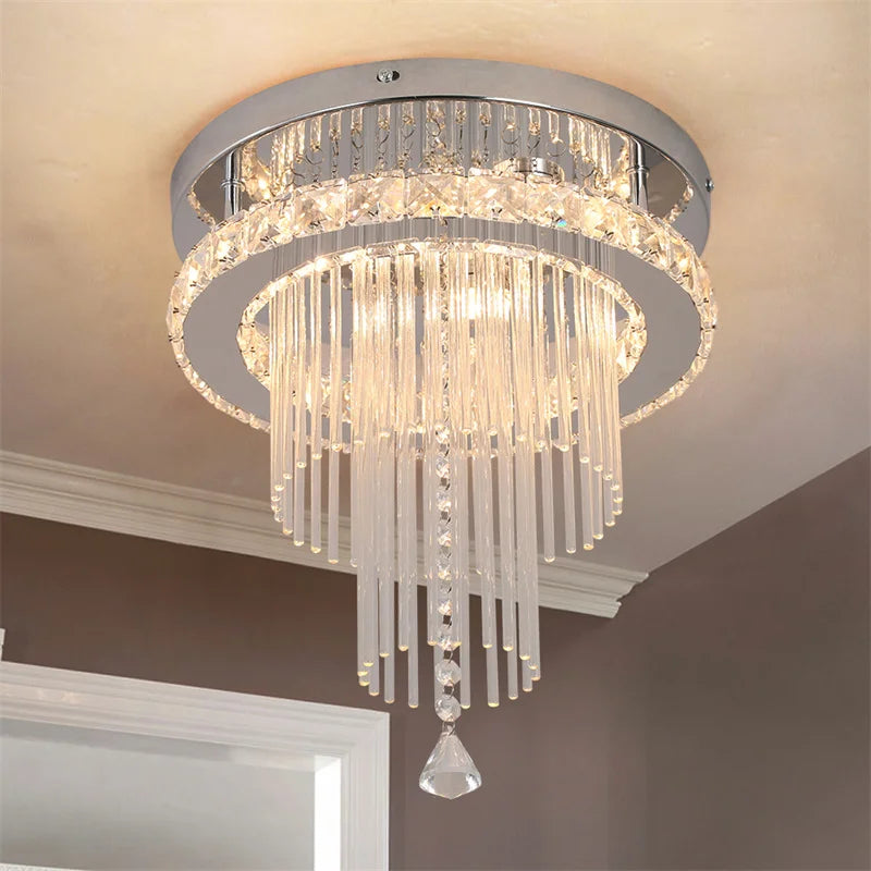 Lampe LED en cristal de luxe moderne - vue 5 sur 13