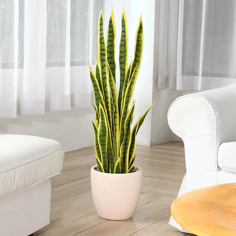 plantes artificielles tropicales réalistes pour décoration intérieure et extérieure