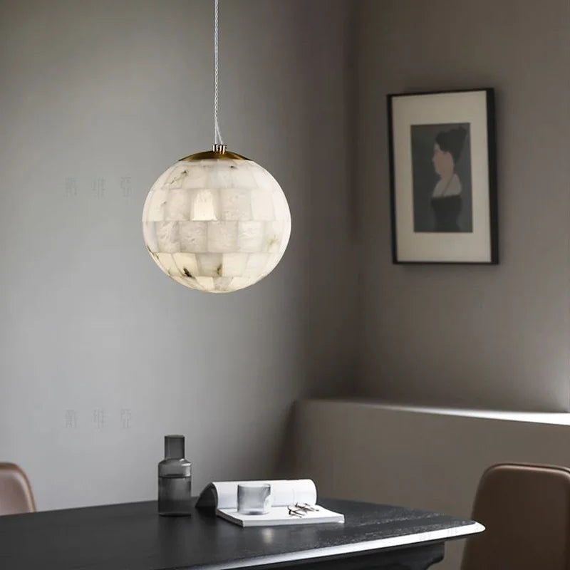 suspension en marbre naturel moderne pour décoration intérieure - vue 4 sur 6