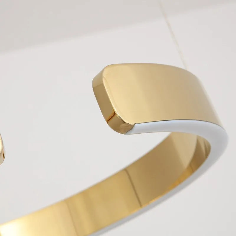 lustre à anneau en c design allemand avec couleurs changeantes - vue 7 sur 24