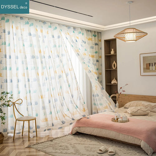 Voilage enfants motifs animaux style européen chambre enfant