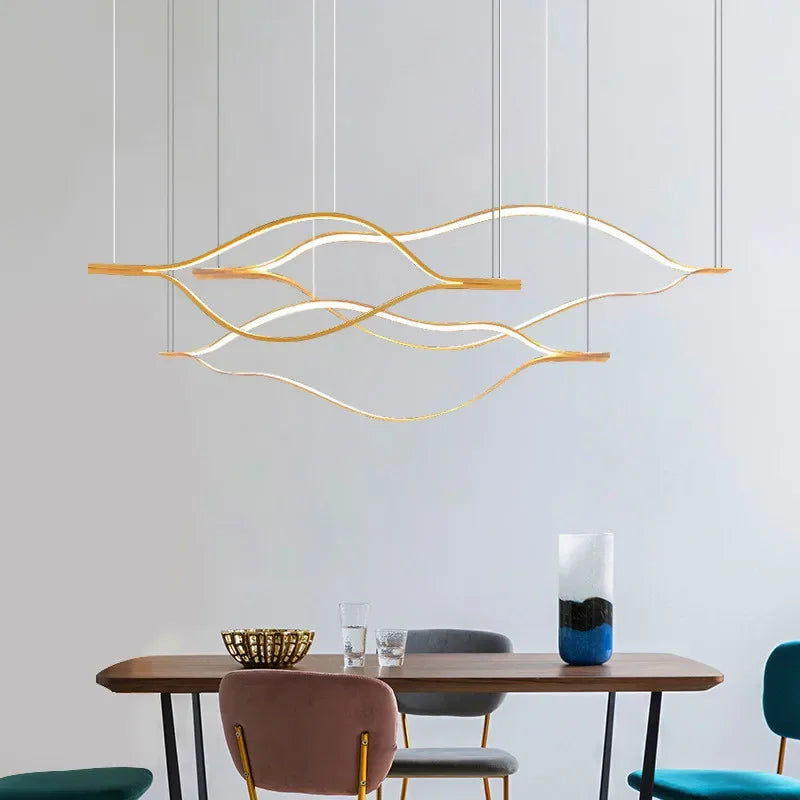 lustre led créatif postmoderne en forme de lèvre - vue 6 sur 11