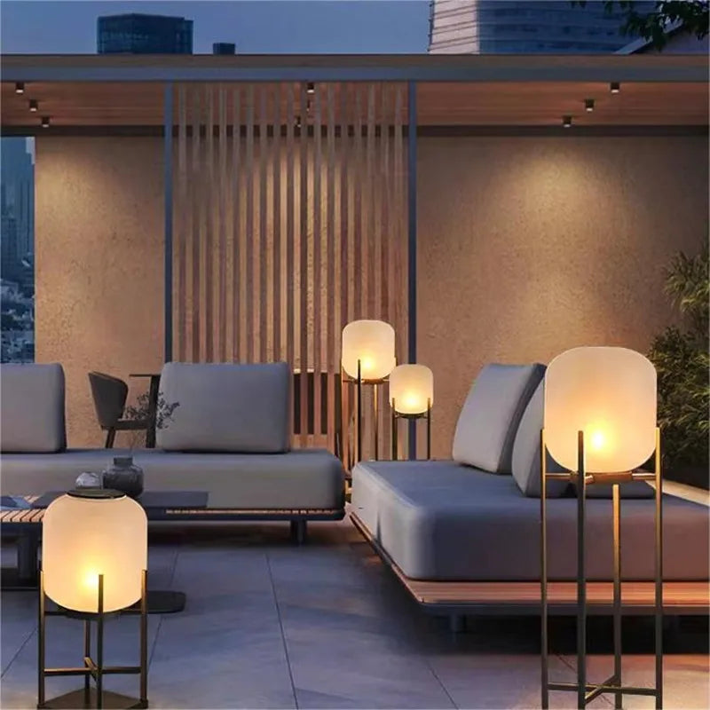 Lampe et lampadaire jardin solaire extérieur décoration imperméable de jardin de pelouse de Villa - vue 6 sur 9