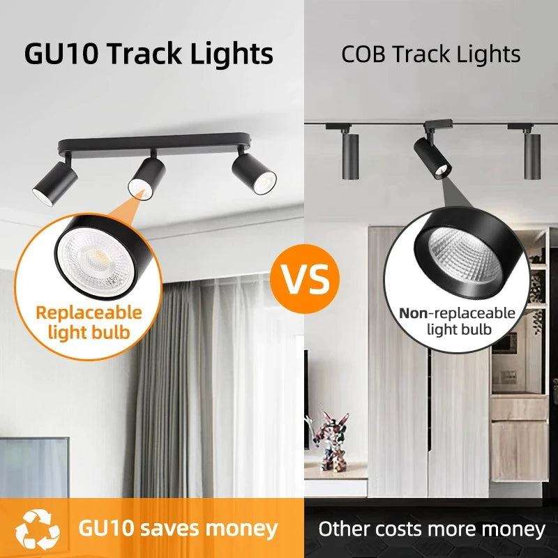 spot led sur rail pour éclairage décoratif intérieur - vue 6 sur 11