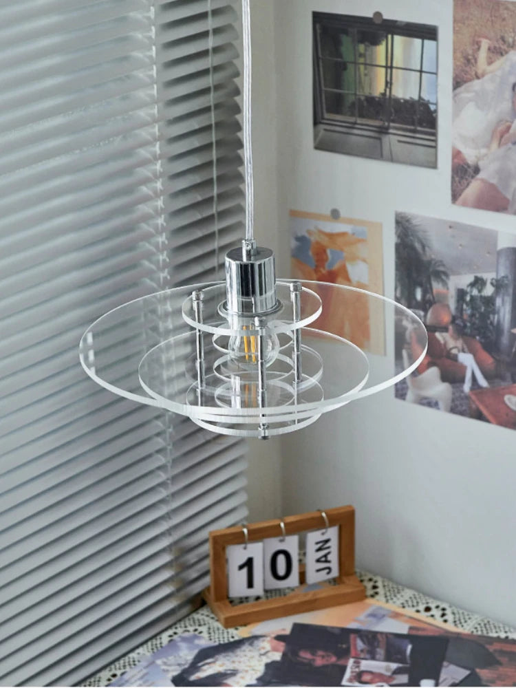 suspension à led en acrylique pour restaurant et magasin de vêtements - vue 5 sur 9