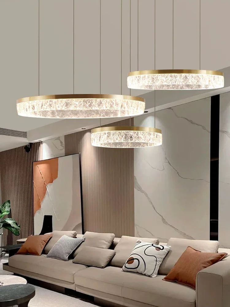 lustre moderne à anneau circulaire pour décoration intérieure - vue 4 sur 11