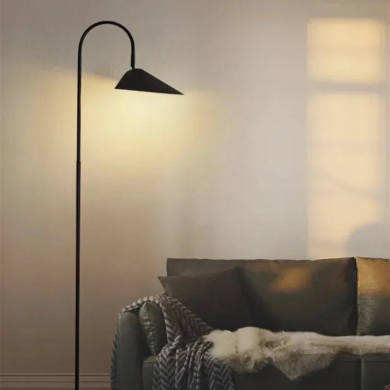 Nordic Minimalist Led Floor Lamp with Changeable Bulb for Living Dining Room Tables Stand Lighting Luminaires - vue 6 sur 8