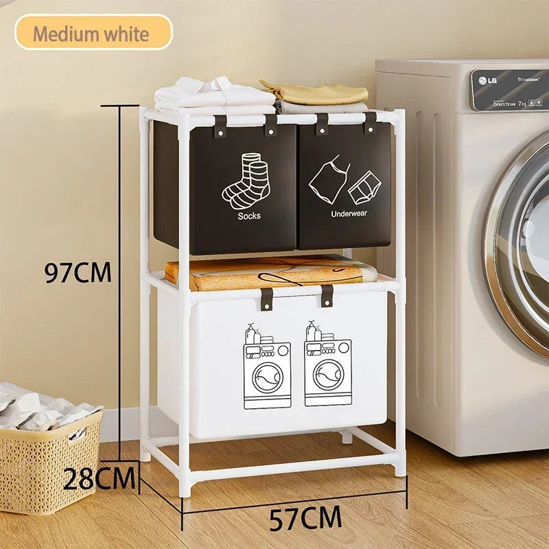Laundry Baskets Folding laundry basket, dirty clothes storage bag, large capacity clothes basket for bathroom use - vue 8 sur 12