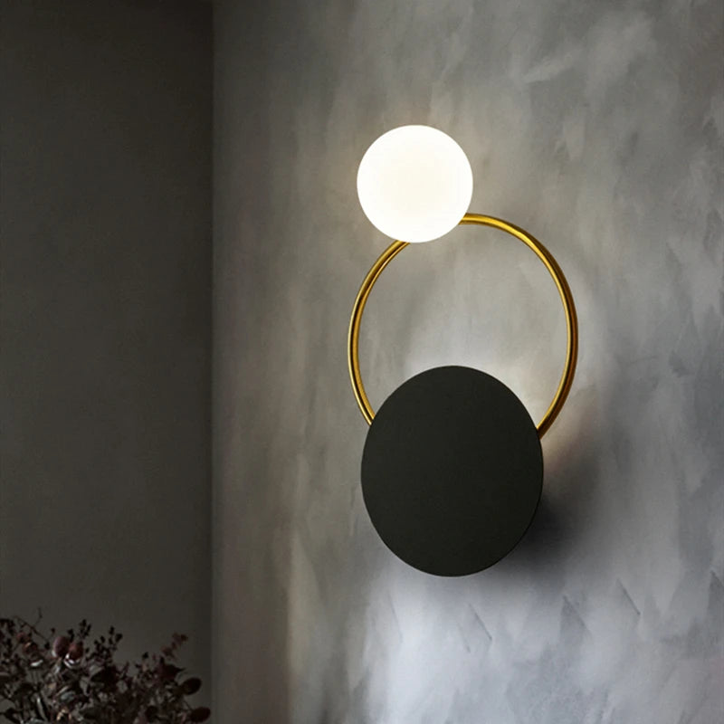 applique murale led nordique postmoderne en fer luminaire décoratif d'intérieur - vue 4 sur 8