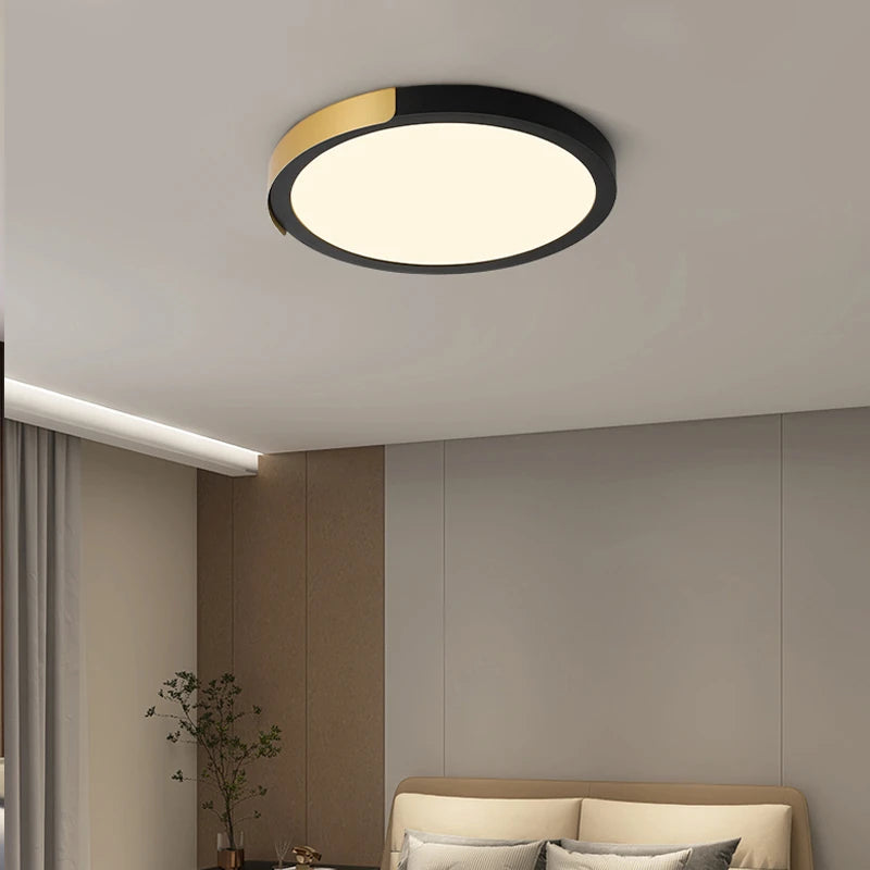 simple led trois anti-plafonnier rond maison lampe - vue 6 sur 12