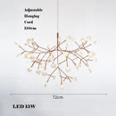 lustre créatif en acier inoxydable et acrylique pour décoration intérieure