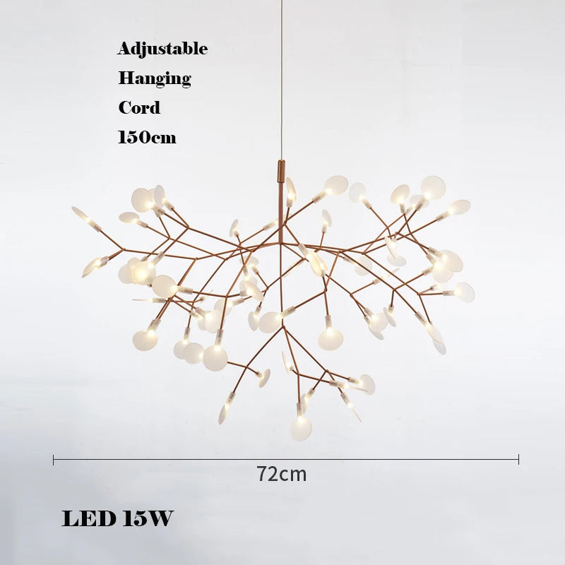 lustre créatif en acier inoxydable et acrylique pour décoration intérieure - vue 9 sur 18