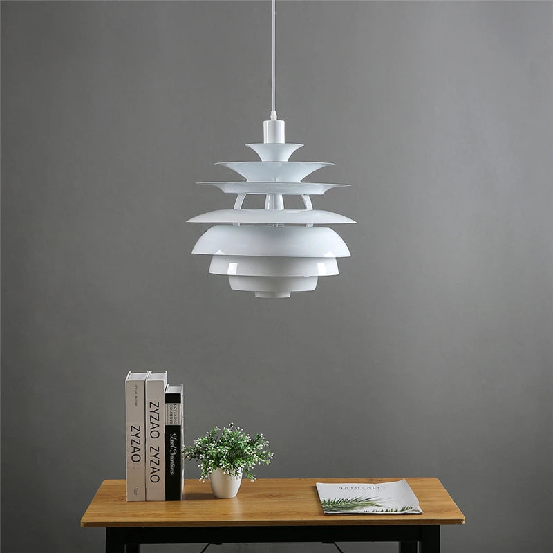 Lustre en aluminium postmodernes main de concepteur nordique - vue 5 sur 8