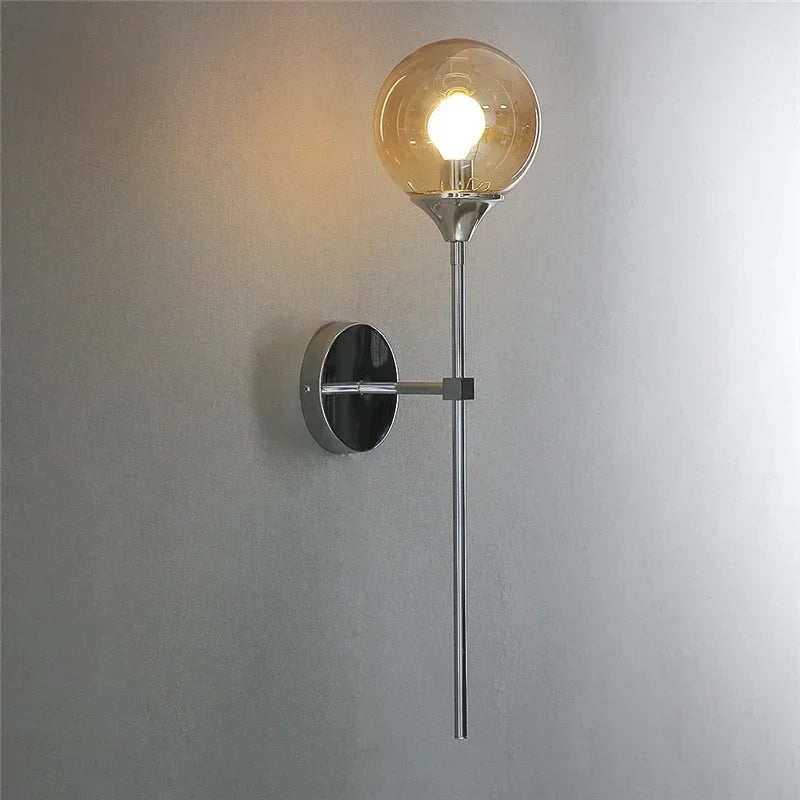 applique murale créatives en boule de verre style nordique - vue 2 sur 15