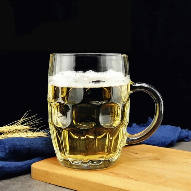 Verre à bière avec anse style chope classique - vue 4 sur 7