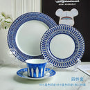 Assiette decorative europeenne motif sceau pour tea time