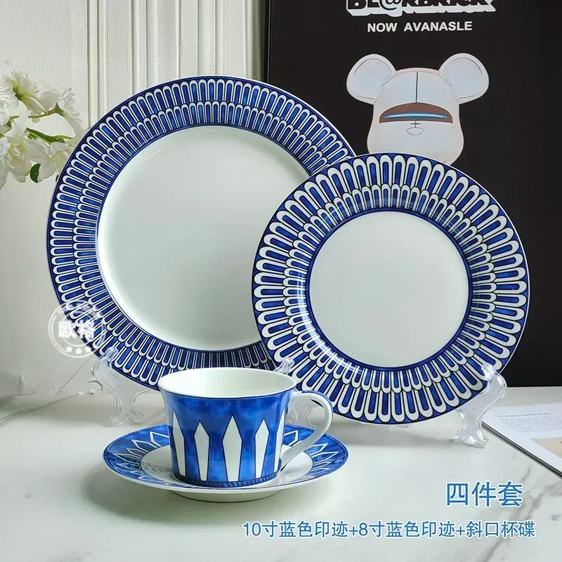 Assiette decorative europeenne motif sceau pour tea time - vue 3 sur 6