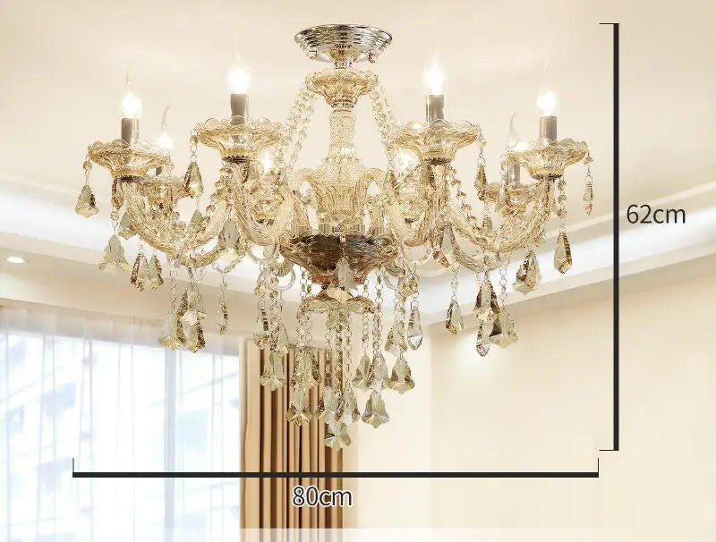 lustre en cristal moderne pour décoration intérieure élégante - vue 13 sur 15