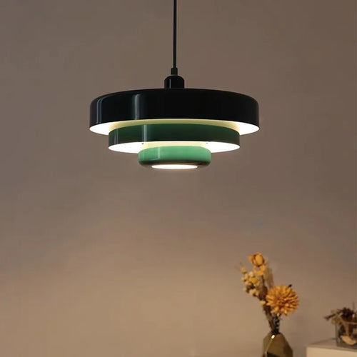 LED-Pendelleuchte im nordischen Stil mit 3 Schirmen - vue 2 sur 9
