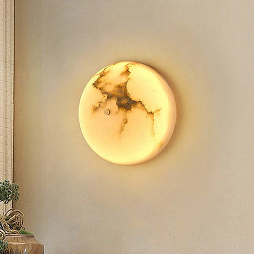 applique murale led hémisphère marbre pour hôtel de luxe