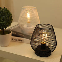 lampe cage métal led bougie sans fil mariage déco maison
