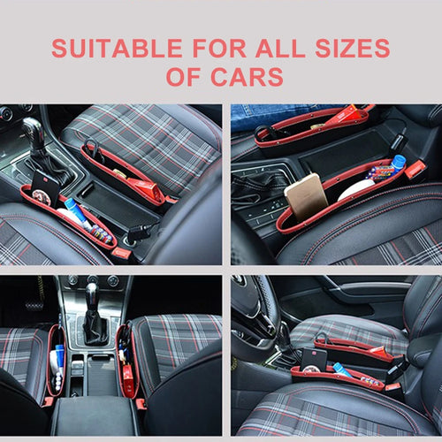 organisateur de voiture multifonctionnel avec porte-gobelet et rangement