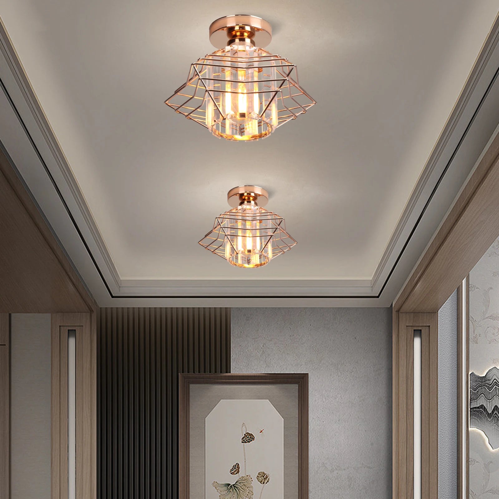 plafonnier led en cristal design moderne luminaire décoratif d'intérieur - vue 7 sur 14