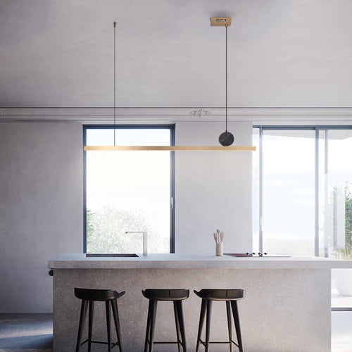 suspension led en acier inoxydable pour décoration moderne