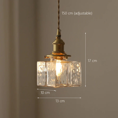 Moderner japanischer Glas-Kronleuchter mit LED-Beleuchtung