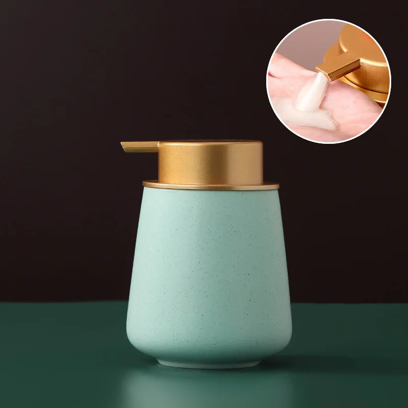 distributeur de savon portable en céramique 400 ml pour soins personnels - vue 28 sur 30