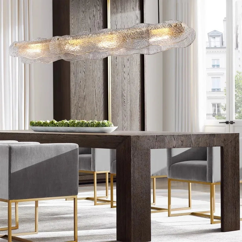 Moderne Pendelleuchte aus Kupfer und Glas für Restaurants - vue 3 sur 12