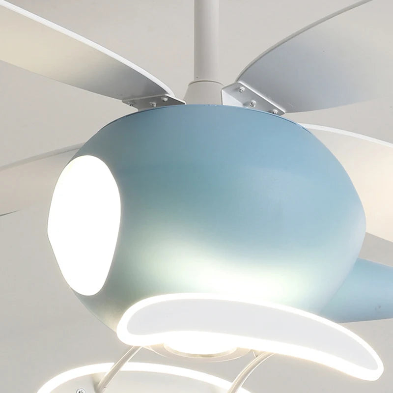 suspension hélicoptère ventilateur led pour enfants télécommande directe - vue 6 sur 8