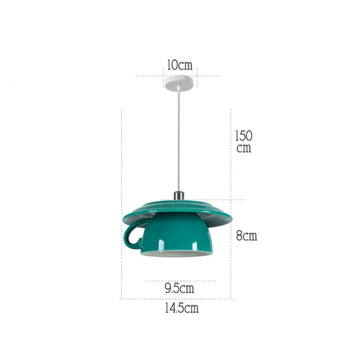 Moderne LED-Pendelleuchte aus Keramik in Teekannenform für die Küche - vue 23 sur 30