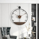 horloge murale en fer design rétro nordique créative décoration intérieure