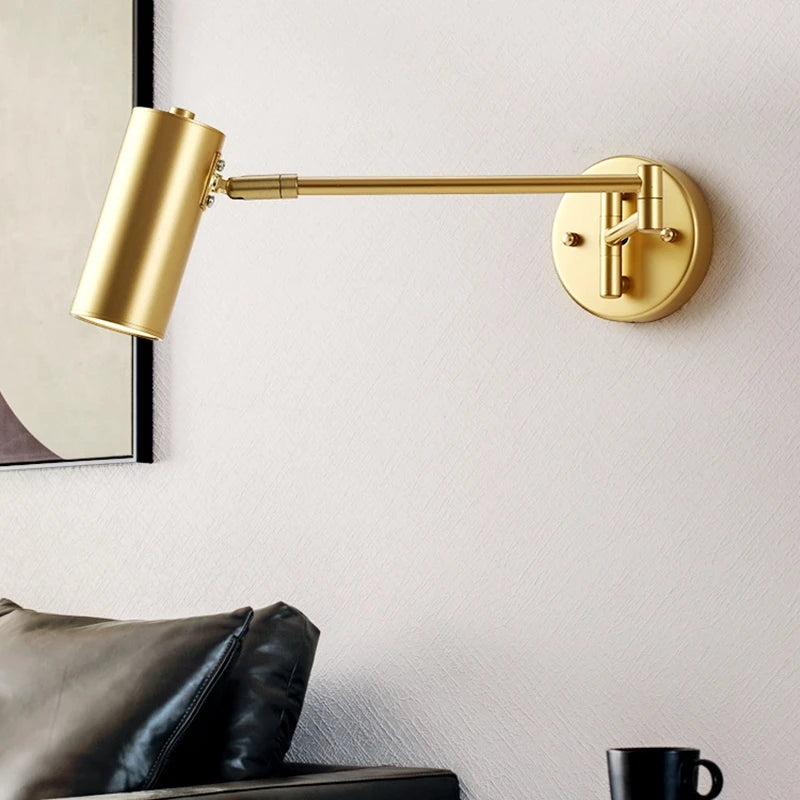 applique murale led moderne en fer pour lecture et décoration - vue 4 sur 10