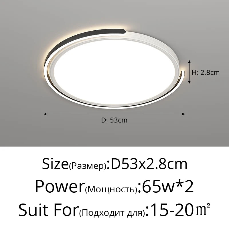 Moderne LED-Deckenleuchte für dekorative Innenbeleuchtung - vue 14 sur 14