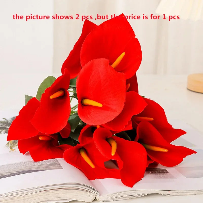 bouquet de lys calla artificiels pour décoration d'événements festifs - vue 11 sur 12
