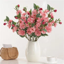 bouquet de roses artificielles en soie pour décoration intérieure