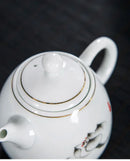Theiere porcelaine style chinois service the puer 250ml