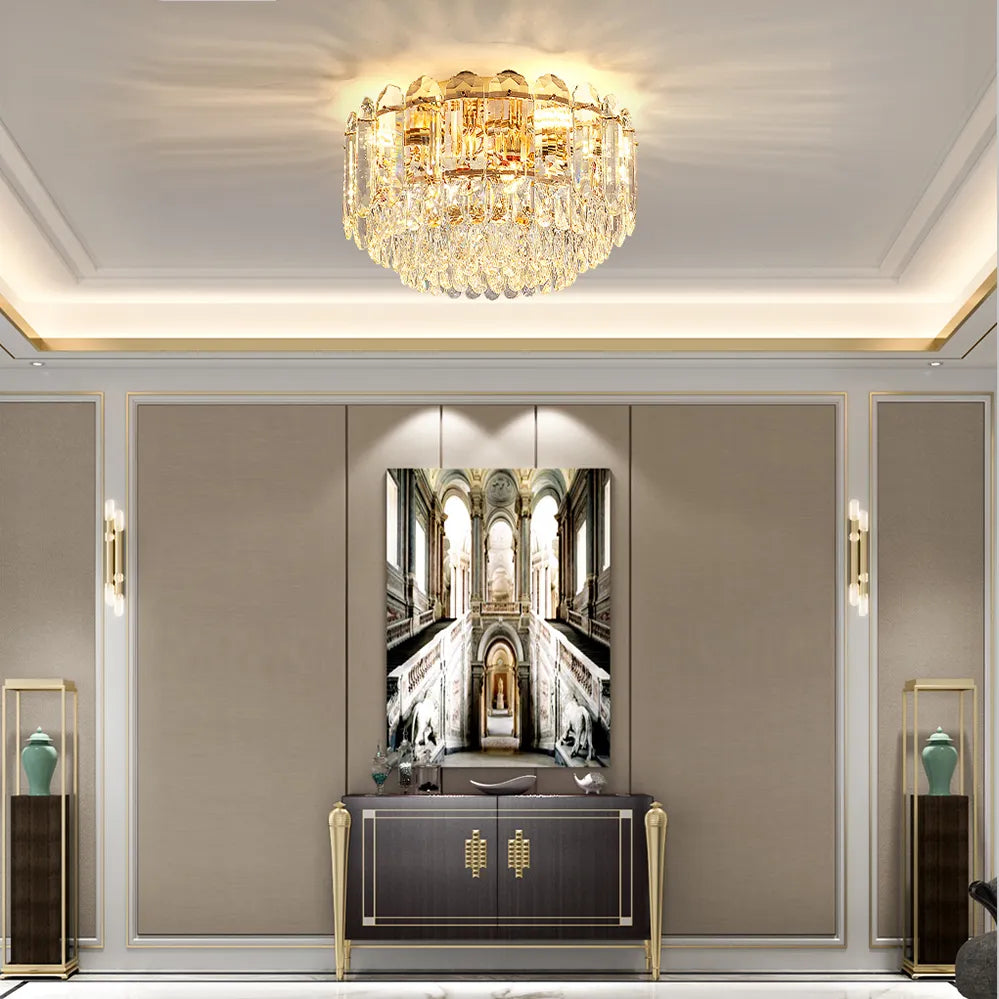 plafonnier led smokey gris luxe moderne déco intérieur salon collection 2023 - vue 6 sur 28