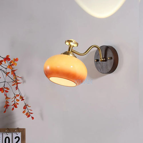 applique murale rétro vintage effet mural en verre éclairage d'hôtel