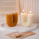 bougies parfumées en forme de u lot de cadeaux pour invités décoratives