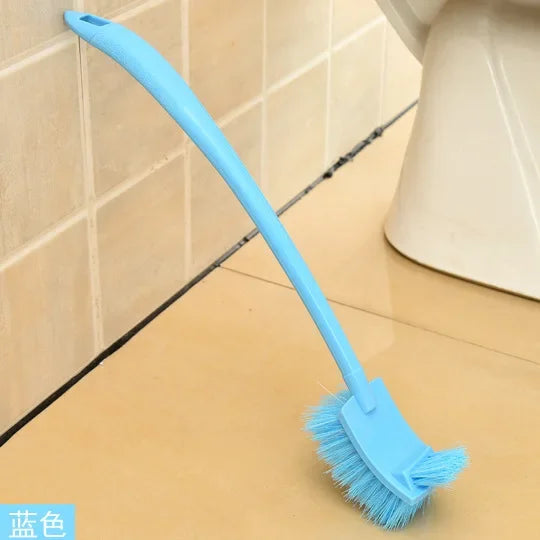 brosse de nettoyage en plastique à long manche pour coins difficiles