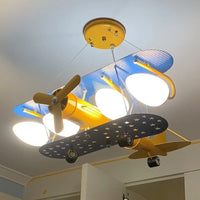 Moderne LED-Deckenleuchte in Flugzeugform für das Kinderzimmer