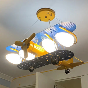 plafonnier led en forme d'avion moderne pour chambre d'enfant