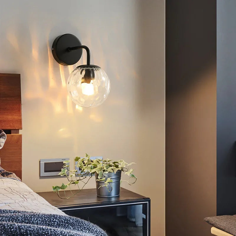 applique murale en verre style européen à led pour intérieur - vue 7 sur 6